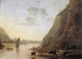 Orilla del río con vacas, pintor campestre Aelbert Cuyp